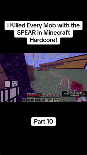 Watch the full video on YouTube at LockDownLife! Link in bio #Minecraft #minecrafthardore #spear#mobs#hardcore