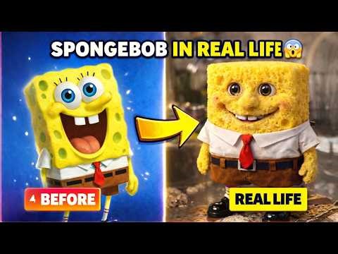 🧽🌊 SpongeBob Movie Characters in REAL LIFE + Their Favorites Revealed!
