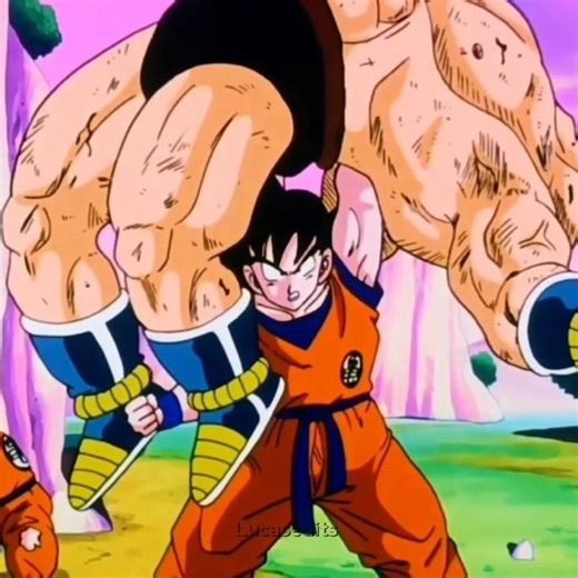 Goku vs Nappa dbz edit #anime #short