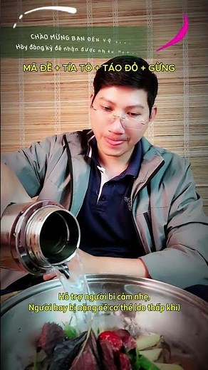 Cách nấu nước mã đề tía tô táo đỏ gừng #Shorts