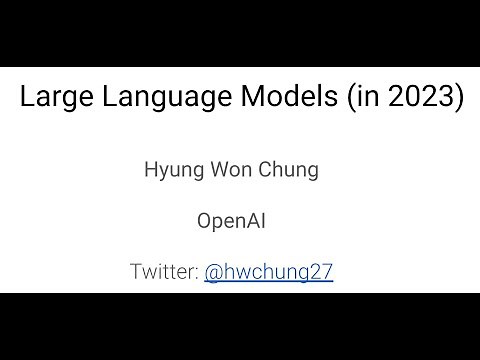 Large Language Models (in 2023)