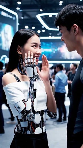 His robot girlfriend—crafted by science, connected by love💞