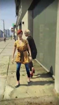 Smacking NPC'S with my Candy Cane Stick 🍡 in GTA 5 😂#gtaonline #shorts