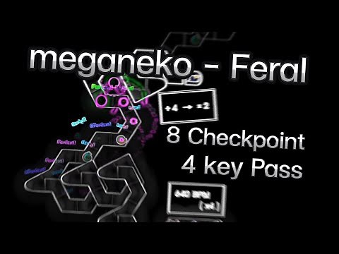 [Level 19] ADOFAI Custom Meganeko-Feral [Insane] 8 Checkpoint/4 Key Clear [Map by 매직큐브21]