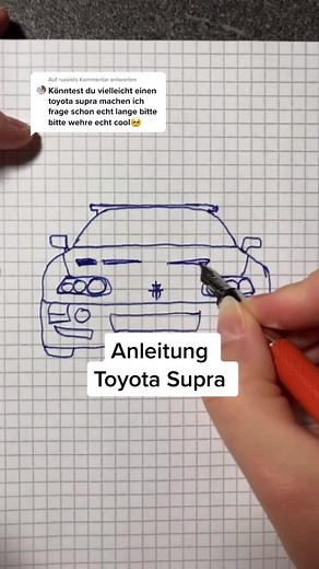 Toyota Supra MK4 Zeichnen: Einfache Anleitung