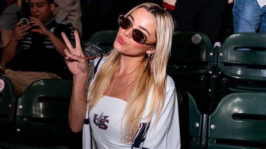 Olivia Dunne stresses as she watches Paul Skenes get out of jam at World Baseball Classic