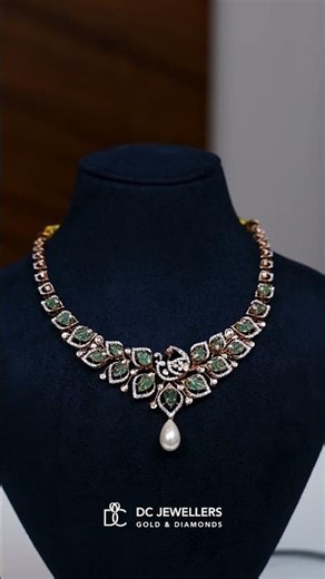 ✨ 1 Carat 91 Cent Diamond Necklace – Pastel Green Elegance ✨