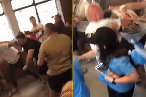 Manchester United and Man City fans filmed fighting after FA Cup final on day with multiple arrests made