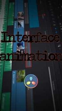 DaVinci Resolve: 3D Interface Animation #davinci #cinematic #davinciresolve