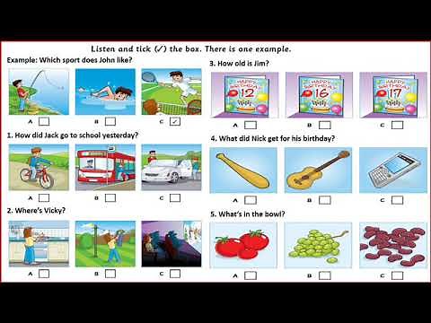 MOVERS SAMPLE TEST 1 PART 4