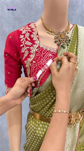 Body Tape Saree Hack ✨ Perfect Pleats & No Slip Pallu | Swaya World | Swaya Official #SareeHack