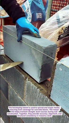 Perfect Concrete Block Laying Tutorial | How to Build Straight Walls Using Mason Line & Trowel”