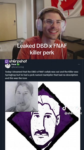 Will Markiplier be the survivor too? 🤔😂 #sh6rpshot #dbdfnaf #dbdleaks #dbd #dbdtiktok #deadbydaylight #fyp #foryou #foryoupage