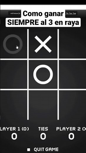 Cómo GANAR SIEMPRE al 3 en raya / TIC TAC TOE / Juego del Gato