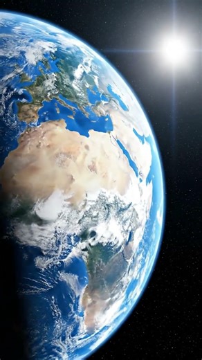 Sunrise from Space ☀️ Earth Cinematic View 4K#Shorts