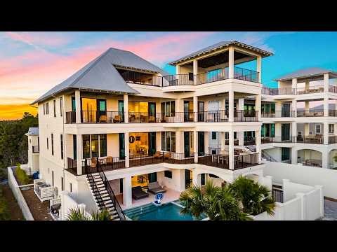 $8.55M Seagrove Beach Florida Home Tour - 10 Bedroom 30A Beach House in Santa Rosa Beach