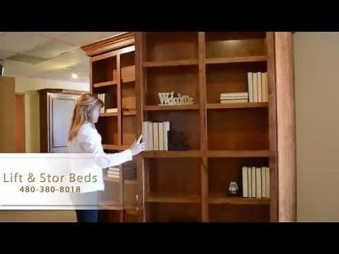 Custom Built Murphy Library Bed By Lift & Stor Beds in Arizona