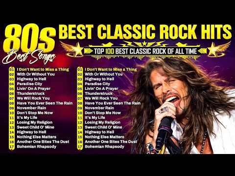Top 500 Classic Rock Songs 70s 80s 90s ⚡ Queen, Guns N' Roses, Metallica, AC/DC, Aerosmith, Bon Jovi