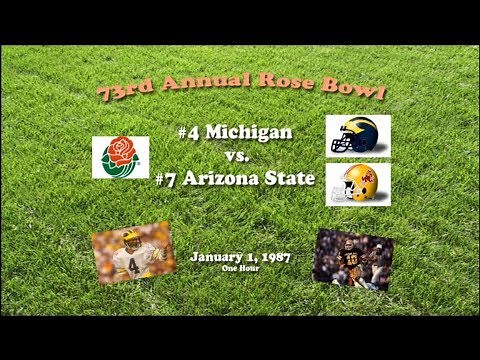 1987 Rose Bowl (Michigan v Arizona State) One Hour