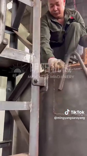 Vertical Coconut shell carbonation furnace #coconut shell charcoal making #hoist type carbonization process