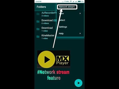 How to use MX player network stream feature