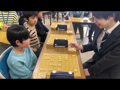 齋藤優希四段による棋士指導対局イベント 優しいご指導その１