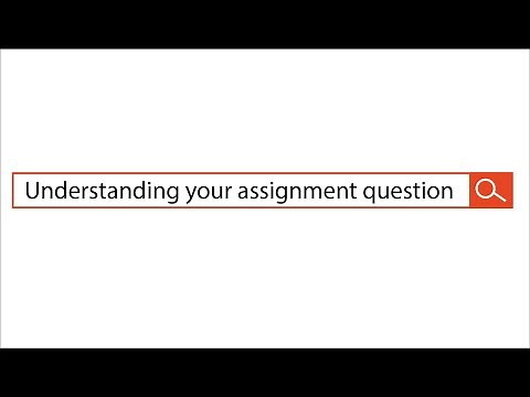 Understanding your assignment question