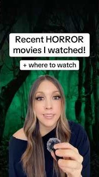 5 Horror Movies I Recently Watched 👀