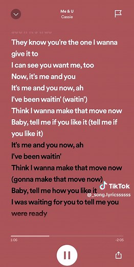 Me & You - Cassie: Lyric Video