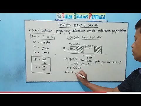 Menghitung Usaha dari Gaya dan Jarak. Soal UN SMP IPA Fisika