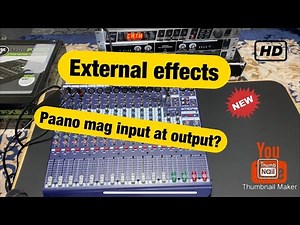 How to use external effects fx2000 3D (Midas DM16 mixer)