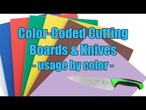Color-Coded Cutting Boards and Knives - Which Color Goes with What Food?