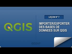 #7 Exporter/importer une base de données sur QGIS | Export/import a database on QGIS