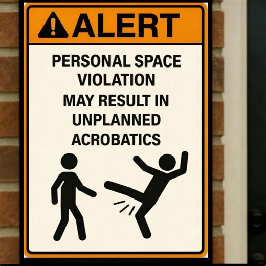 Personal Space Violation Warning Sign | Boundary Wall Art | Home Privacy Decor | Digital Download Printable - Etsy