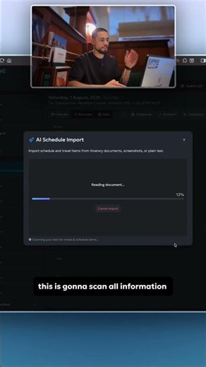 AI Schedule Import. Plan your Tour 10x Faster ⚡
