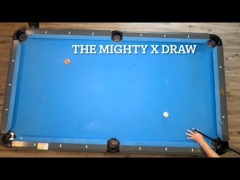 The Mighty X Drill (the draw shot) #billiards #pool