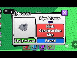 Guide How To Get PIPE MOUSE On Roblox Find The Mouse
