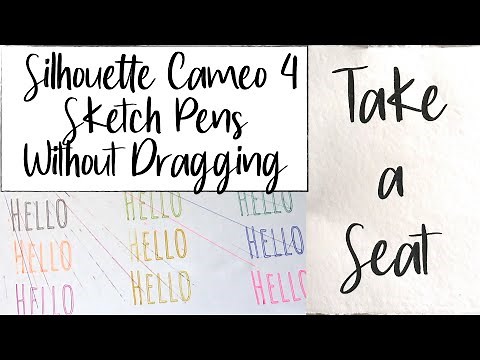 How to Fill in Fonts/Text with the Silhouette Cameo 4 & Silhouette Sketch Pens (NO DRAG LINES)