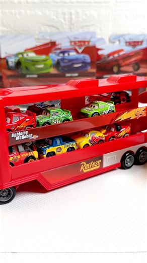 Organizing 10 Mini Disney Pixar Cars 🚘 McQueen, Matter, Police #disneypixar #asmr #mcqueen