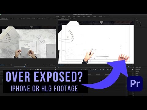 Over Blown or Over Exposed iPhone or HLG Footage in Premiere Pro 2024? (THIS FIXES IT)