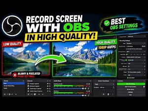 How to Record Screen With OBS in HIGH QUALITY! Best OBS Settings