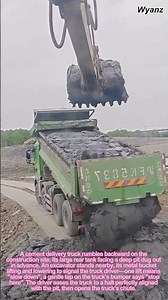 Cement Delivery & Pouring 🚚🥄: Excavator Guides Truck to Fill the Pitc