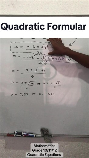 Solving Quadratic Equations for High School Students