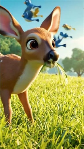Cute Animated Deer in a Sunny Forest 🦌🍃
