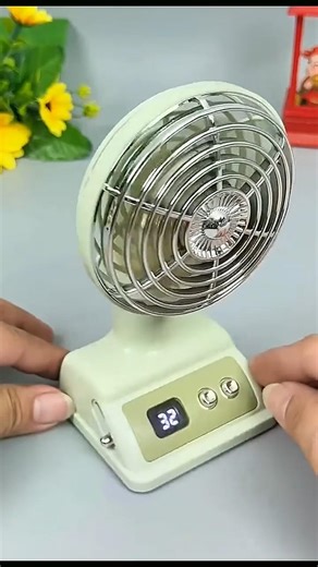 Mini Portable Desk Fan with Digital Display | USB Rechargeable Cooling Fan #gadgets #smartgadgets