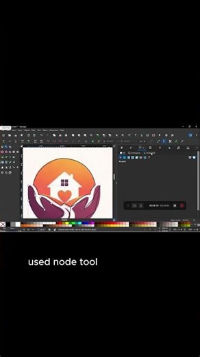 sunrise care logo |pen tool||node tool|