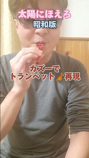 太陽にほえろOP(昭和版初期)カズーでトランペット🎺再現#昭和刑事ドラマ#刑事ドラマ #石原プロ#カズー