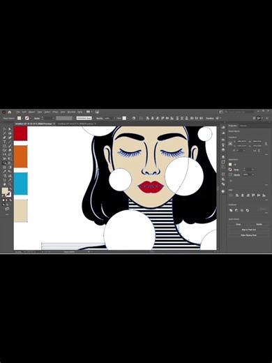 Colors of Calm: Abstract Female Portrait 🎨Where simplicity meets emotion — a modern face