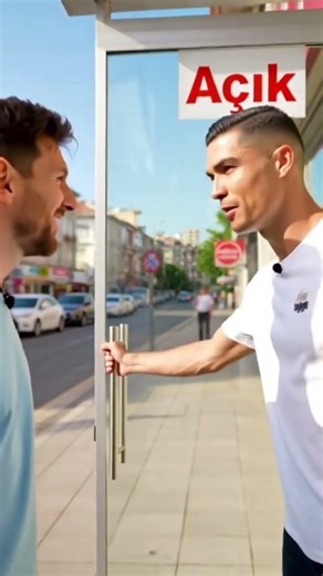 Ronaldo ve Messi'nin dönercisi açıldı 🤣🤣🤣 #shorts #keşfet