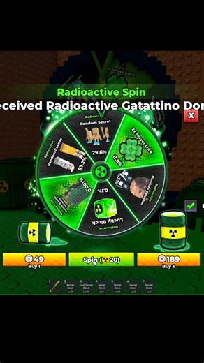 RADIOACTIVE☢️ WHEEL IN ESCAPE TSUNAMI FOR BRAINROTS
